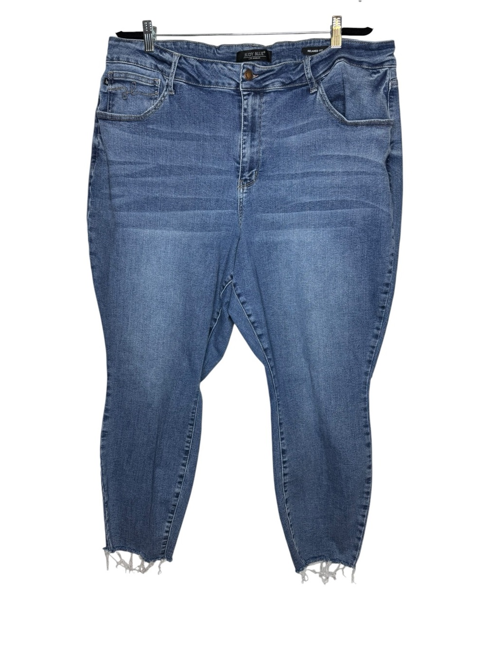 Judy Blue JB88259 Hi-Waisted Embroidered Pocket Relaxed‎ Fit Jeans 24W